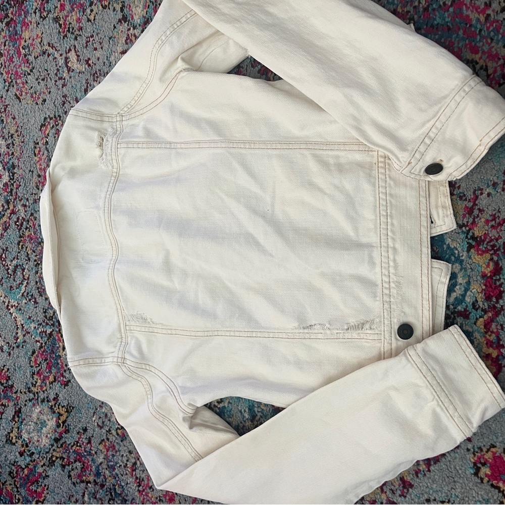 Vintage Hollister Cream Denim Jacket - Picture 5 of 5
